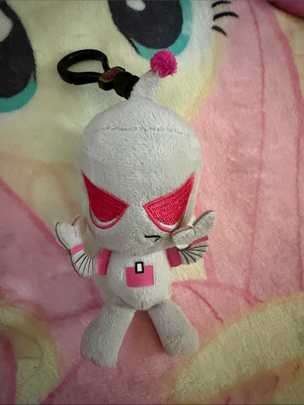 Invader zim angry gir robot keychain plush